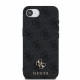 Pilkas dėklas Apple iPhone 16E telefonui "Guess PU 4G Small Metal Logo MagSafe Case"
