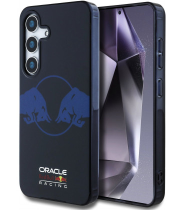 Mėlynas dėklas Samsung Galaxy S25 telefonui "Red Bull PC/TPU Two Bulls Magsafe Case"