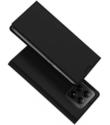 Juodas atverčiamas dėklas Xiaomi 14T telefonui "Dux Ducis Skin Pro"