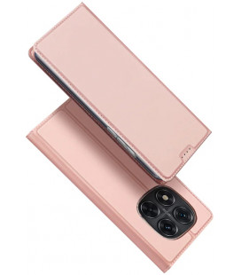 Rausvai auksinės spalvos atverčiamas dėklas Xiaomi Redmi Note 14 Pro 5G / Poco X7 telefonui "Dux Ducis Skin Pro"