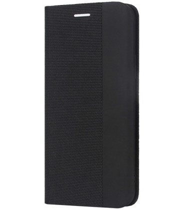 Juodas atverčiamas dėklas Xiaomi Redmi Note 14 Pro Plus 5G telefonui "Smart Senso"