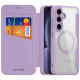 Violetinis atverčiamas dėklas Samsung Galaxy S25 Plus telefonui "Dux Ducis Skin X Pro"