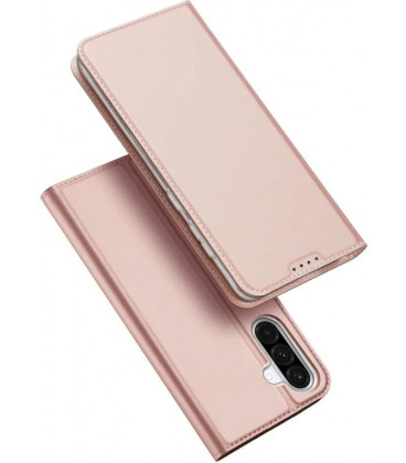 Rausvai auksinės spalvos atverčiamas dėklas Samsung Galaxy A36 5G / A56 5G telefonui "Dux Ducis Skin Pro"
