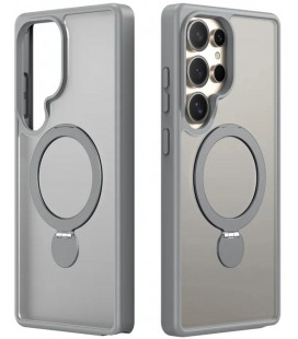 Pilkas dėklas Samsung Galaxy S25 Ultra telefonui "Dux Ducis Yind With Magnetic Stand"
