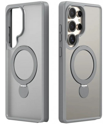 Pilkas dėklas Samsung Galaxy S25 Ultra telefonui "Dux Ducis Yind With Magnetic Stand"