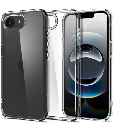 Skaidrus dėklas Apple iPhone 16E / 17E telefonui "Spigen Ultra Hybrid"