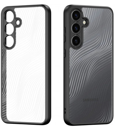 Juodas / skaidrus dėklas Samsung Galaxy S25 Plus telefonui "Dux Ducis Aimo"