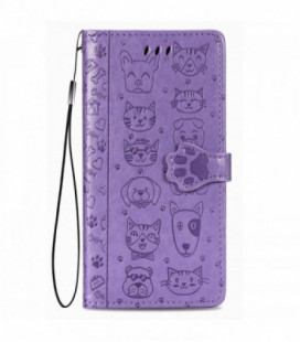 Dėklas Cat-Dog Samsung A566 A56 5G violetinis