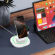 Baltas belaidis 15W pakrovėjas - stovas "Tech-Protect QI15W-A46 3IN1 Magnetic Magsafe"