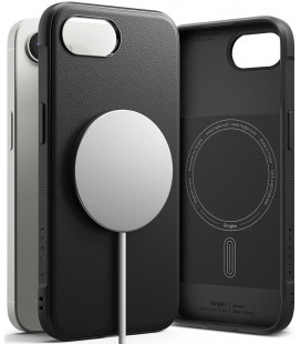 Juodas dėklas Apple iPhone 16E / 17E telefonui "Ringke Onyx Magnetic Magsafe"