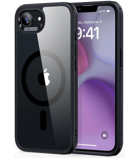 Skaidrus / juodas dėklas Apple iPhone 16E / 17E telefonui "ESR Classic Hybrid Halolock Magsafe"