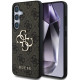 Rudas dėklas Samsung Galaxy S25 telefonui "Guess PU 4G Metal Logo Case"