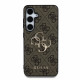 Rudas dėklas Samsung Galaxy S25 telefonui "Guess PU 4G Metal Logo Case"