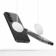 Juodas (Shiny) / skaidrus dėklas Samsung Galaxy A36 5G telefonui "Tech-Protect MagFlex Magsafe"