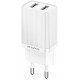 Baltas 10W 2xUSB-A pakrovėjas "Awei C15-EU"