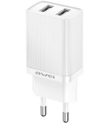 Baltas 10W 2xUSB-A pakrovėjas "Awei C15-EU"