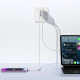 Baltas 10W 2xUSB-A pakrovėjas + 100cm USB-A - Lightning laidas "Awei C15L-EU"
