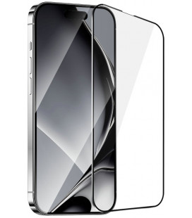 Apsauginis grūdintas stiklas Apple iPhone 16 telefonui "Tempered Glass Metal Frame"
