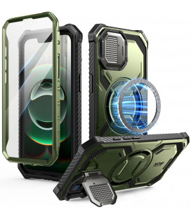 Žalias dėklas Apple iPhone 16E / 17E telefonui "Supcase IBLSN Armorbox Mag Magsafe"