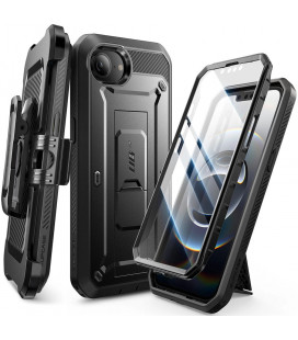 Juodas dėklas Apple iPhone 16E telefonui "Supcase Unicorn Beetle Pro 2-Set"