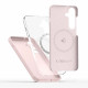 Rožinis dėklas Apple iPhone 16E telefonui "Tech-Protect Liquid Silicone Magsafe"