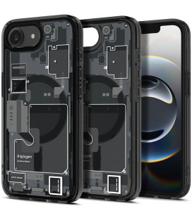 Juodas ėklas Apple iPhone 16E / 17E telefonui "Spigen Ultra Hybrid MAG Magsafe Zero One"