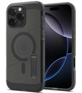 Matinis juodas dėklas Apple iPhone 16 Pro Max telefonui "Spigen Tough Armor "T" MAG Magsafe"