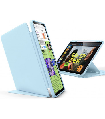 Mėlynas atverčiamas dėklas Apple iPad Air 13” 1 / 2 / 2024-2025 planšetei "ESR Flip Hybrid"