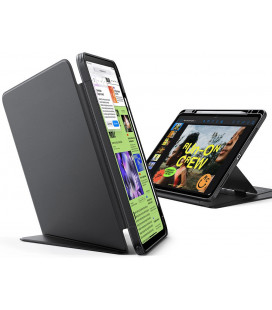 Juodas atverčiamas dėklas Apple iPad Air 13” 1 / 2 / 3 / 2024-2026 planšetei "ESR Flip Hybrid"