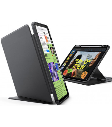 Juodas atverčiamas dėklas Apple iPad Air 13” 1 / 2 / 3 / 2024-2026 planšetei "ESR Flip Hybrid"