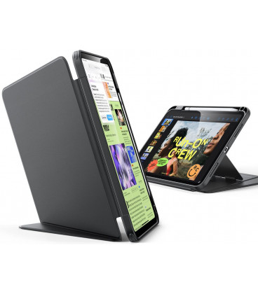Juodas atverčiamas dėklas Apple iPad 10.9” 10 / 2022 / 11” 11 / 12 / 2025-2026 planšetei "ESR Flip Hybrid"