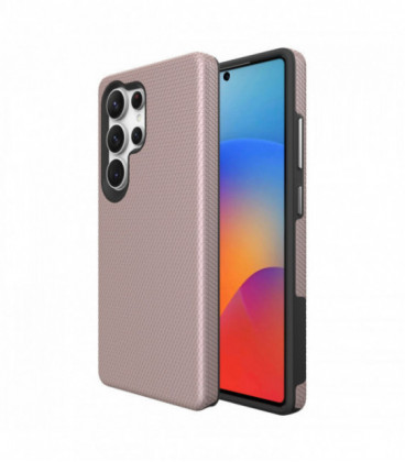 Dėklas Perfectionists Triangle Case Samsung S908 S22 Ultra 5G rožinio aukso