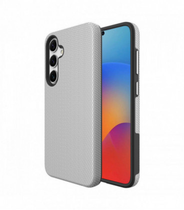 Dėklas Perfectionists Triangle Case Samsung S901 S22 5G sidabrinis