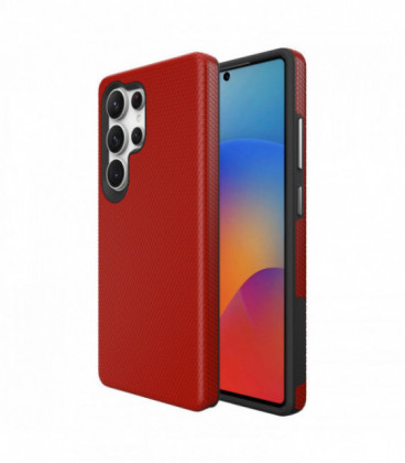 Dėklas Perfectionists Triangle Case Samsung S918 S23 Ultra 5G raudonas