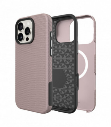 Dėklas Perfectionists Triangle Mag Case Apple iPhone 15 Pro Max rožinio aukso