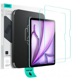 Apsauginis grūdintas stiklas Apple iPad Air 11” 6 / 7 / 8 2024-2026 planšetei "ESR Ultrafit TG 2-Pack"