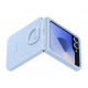 Originalus mėlynas dėklas "Silicone Cover with Ring" Samsung Galaxy Z Flip 6 / 7 FE telefonui "EF-PF741TLE"