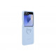 Originalus mėlynas dėklas "Silicone Cover with Ring" Samsung Galaxy Z Flip 6 / 7 FE telefonui "EF-PF741TLE"