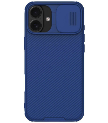Mėlynas dėklas Apple iPhone 16 telefonui "Nillkin CamShield Pro Magnetic Hard"