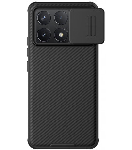 Juodas dėklas Poco F6 Pro telefonui "Nillkin CamShield Pro Hard"