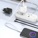 Baltas (25W / PD / QC / GaN) 1xUSB-A + 1xUSB-C pakrovėjas "Dudao A26T"