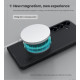 Juodas dėklas Samsung Galaxy S25 telefonui "Nillkin Super Frosted Pro Magnetic"