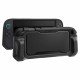 Juodas dėklas Nintendo Switch 2 žaidimų kompiuteriui "Spigen Rugged Armor"