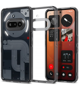 Pilkas / skaidrus dėklas Nothing Phone 3A telefonui "Spigen Ultra Hybrid"