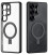 Juodas / skaidrus dėklas Samsung Galaxy S25 Ultra telefonui "Dux Ducis Aimo Mag"