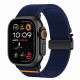 Mėlyna apyrankė Apple Watch 6 / 7 / 8 / 9 / 10 / SE / Ultra 1 / 2 ( 44 / 45 / 46 / 49 mm) "Teh-Protect Nylon Clasp"