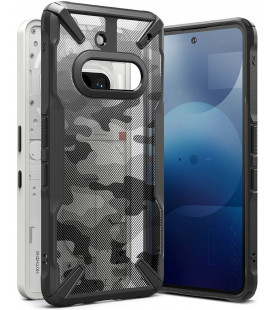 Juodas (Camo) dėklas Nothing Phone 3A telefonui "Ringke Fusion X"