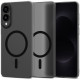 Matinis juodas dėklas Samsung Galaxy S25 Edge telefonui "Tech-Protect MagSlim Magsafe"