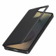 Matinis juodas atverčiamas dėklas Samsung Galaxy S25 telefonui "Tech-Protect Smart Wallet"