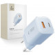 Mėlynas 1xUSB-A + 1xUSB-C PD33W / QC3.0 pakrovėjas "Tech-Protect NCM33W 2-Port"
